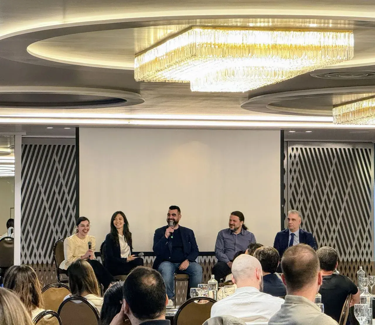 Marios Fakiolas on the AWS EMEA panel in Athens