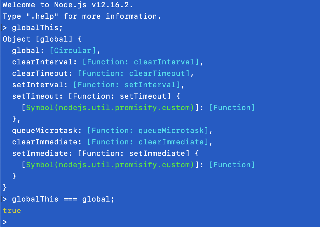 globalThis example